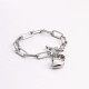 Bracciale in acciaio cuore completo GB