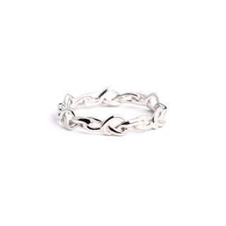 S925 ring interlaced GB
