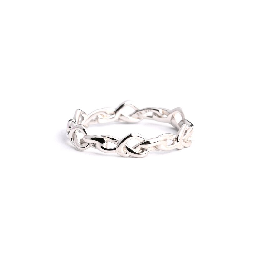 S925 ring interlaced GB