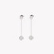Steel earrings clover pending GB