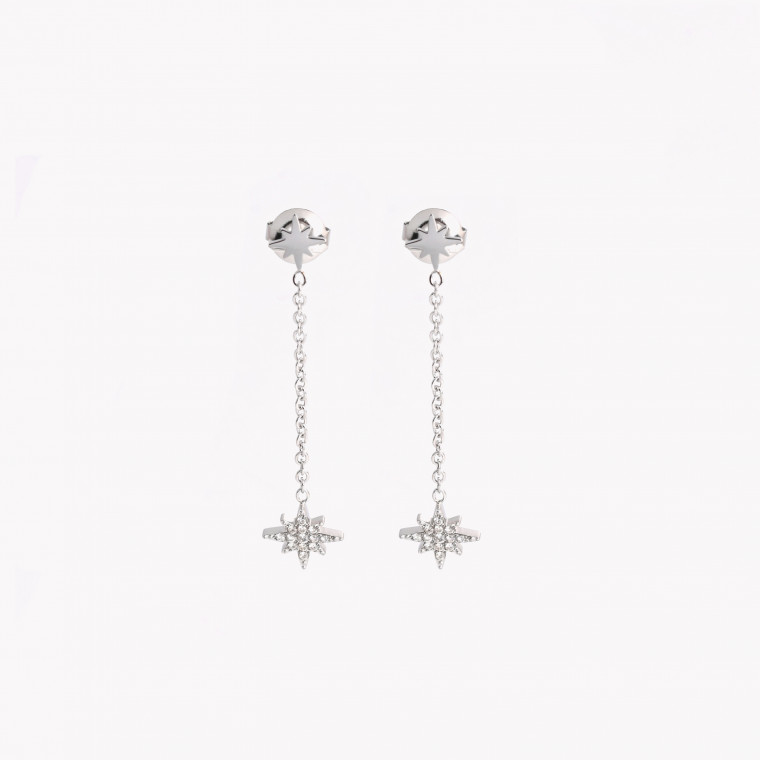 Steel earrings pending with stars GB