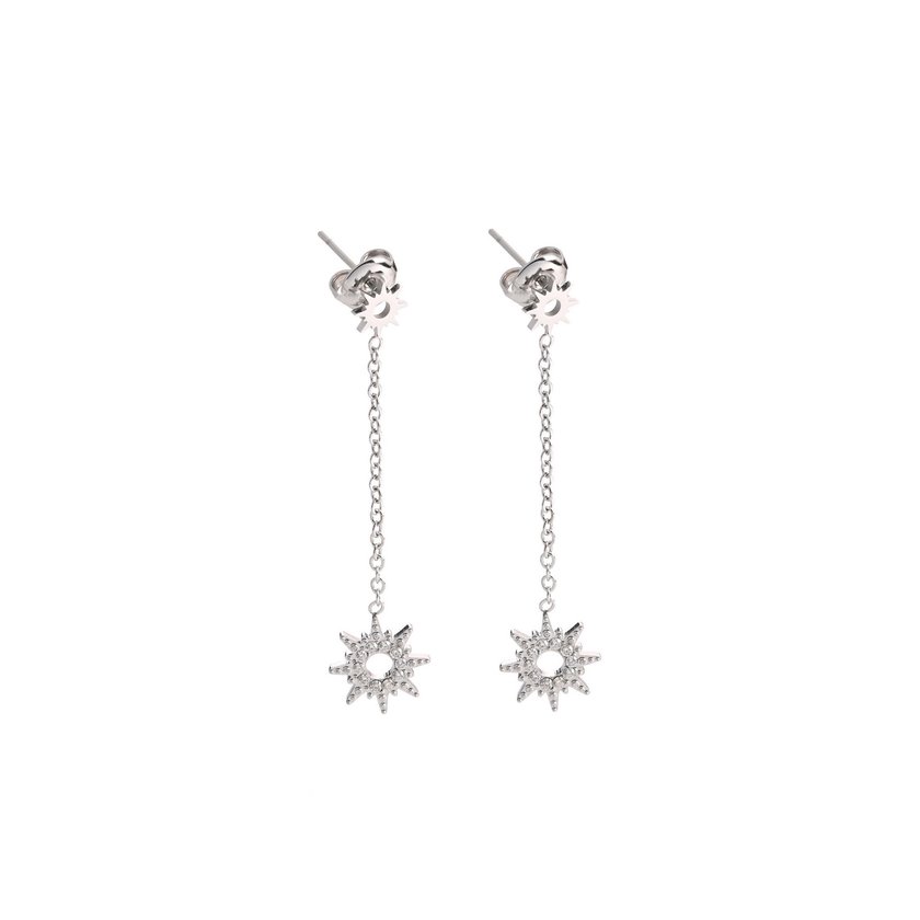 Pendientes en acero colgado sol GB