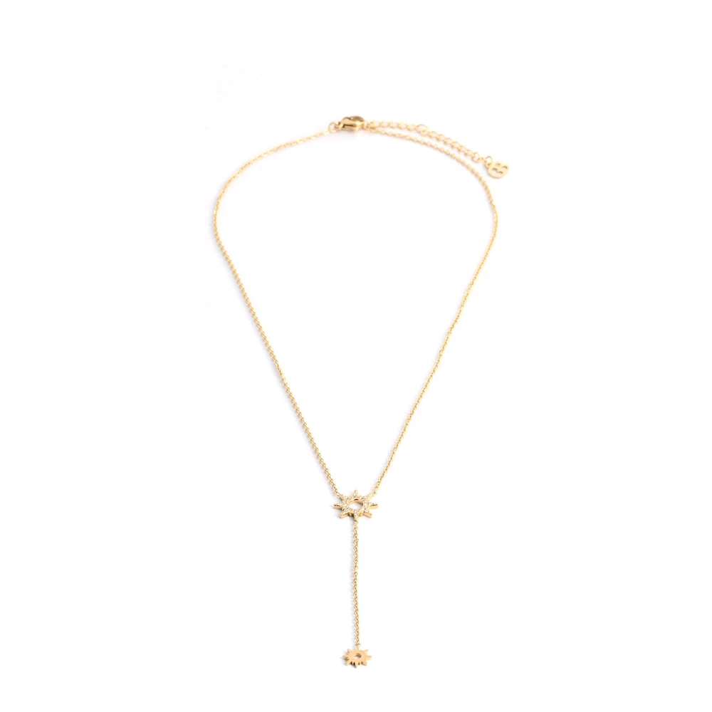 Collar en acero colgado sol GB
