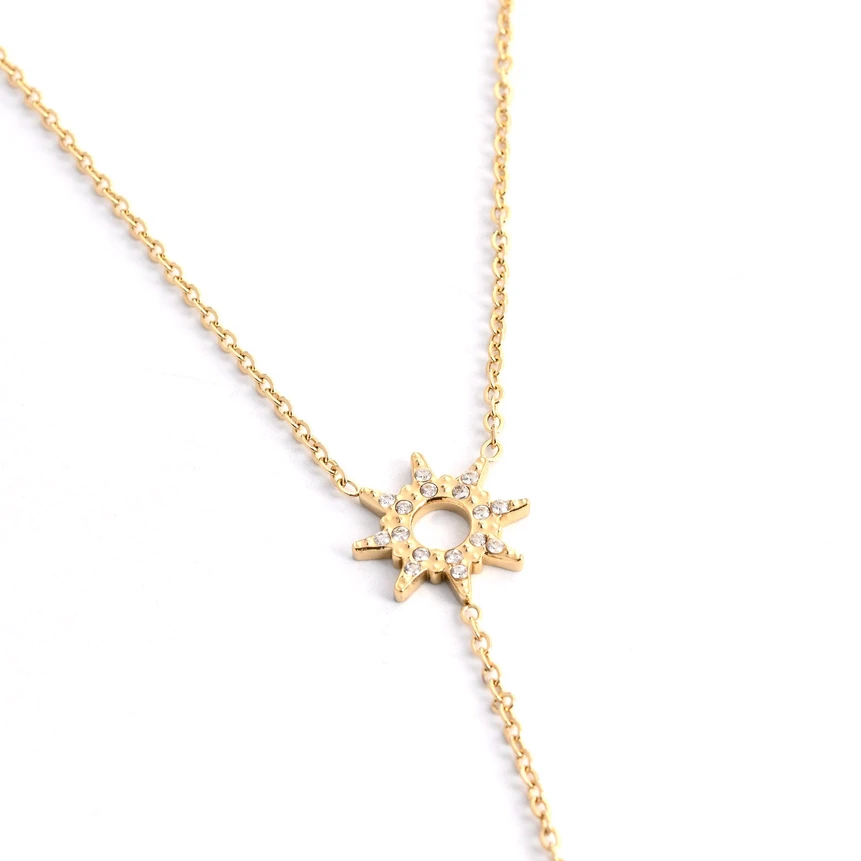 Collar en acero colgado sol GB
