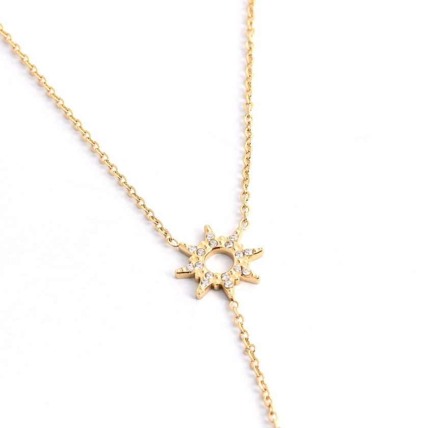 Collier en acier suspendu soleil GB