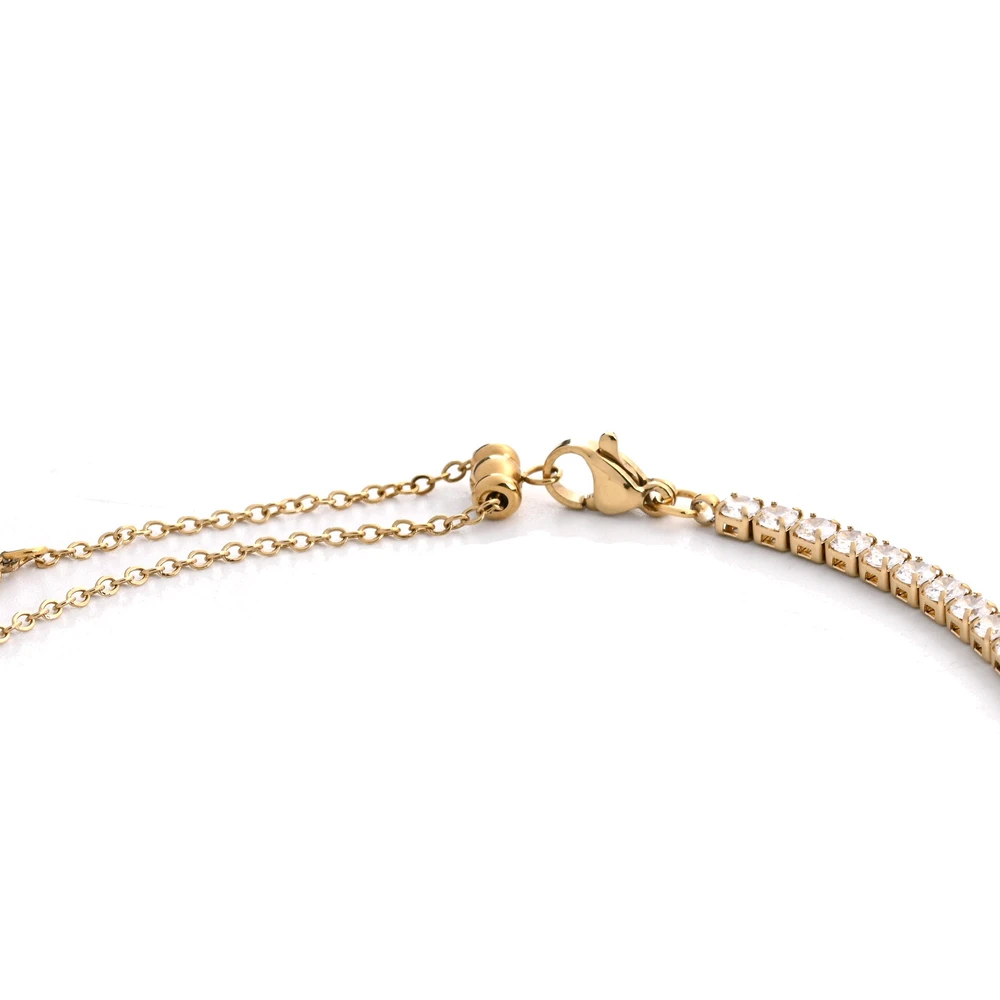 Collar rivière en acero trébol GB