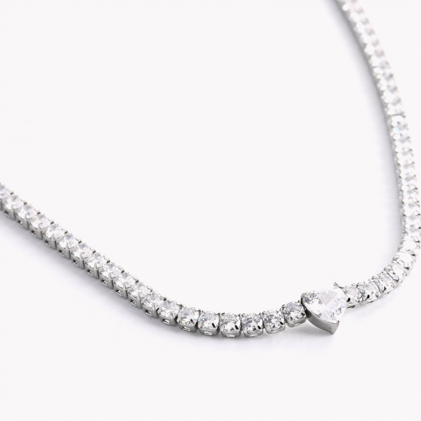 Diamond Riviére Necklace – María José Jewelry