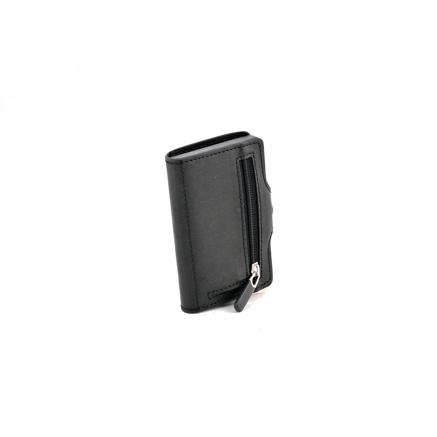 Porte-carte avec fermeture zip noir GB