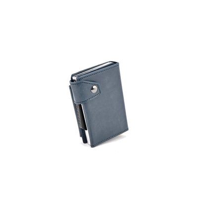 Blue basic card case with pocket GB