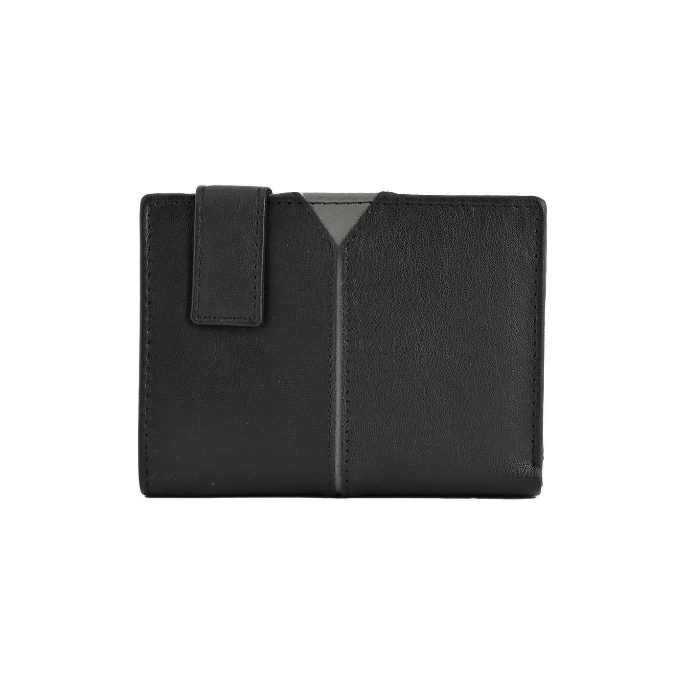 Leather wallet with GB detail