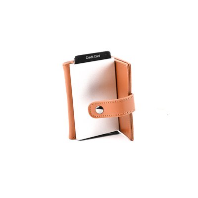 Porte-carte camel en cuir GB