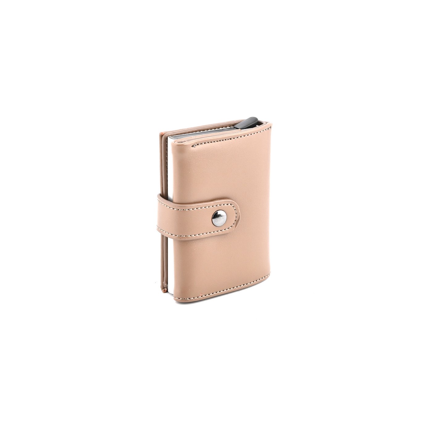 Porta-carte marrone in pelle GB