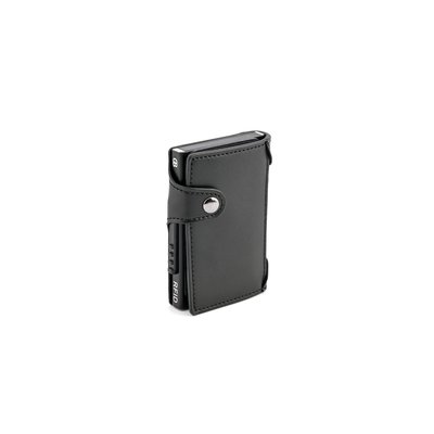 Card case in leather black GB