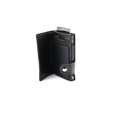 Porte-carte en cuir noir GB