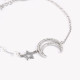 Steel bracelet pearls and moon GB