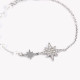 Steel bracelet pearls and stars GB