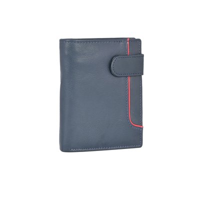 Portefeuille homme en cuir avec bouton GB