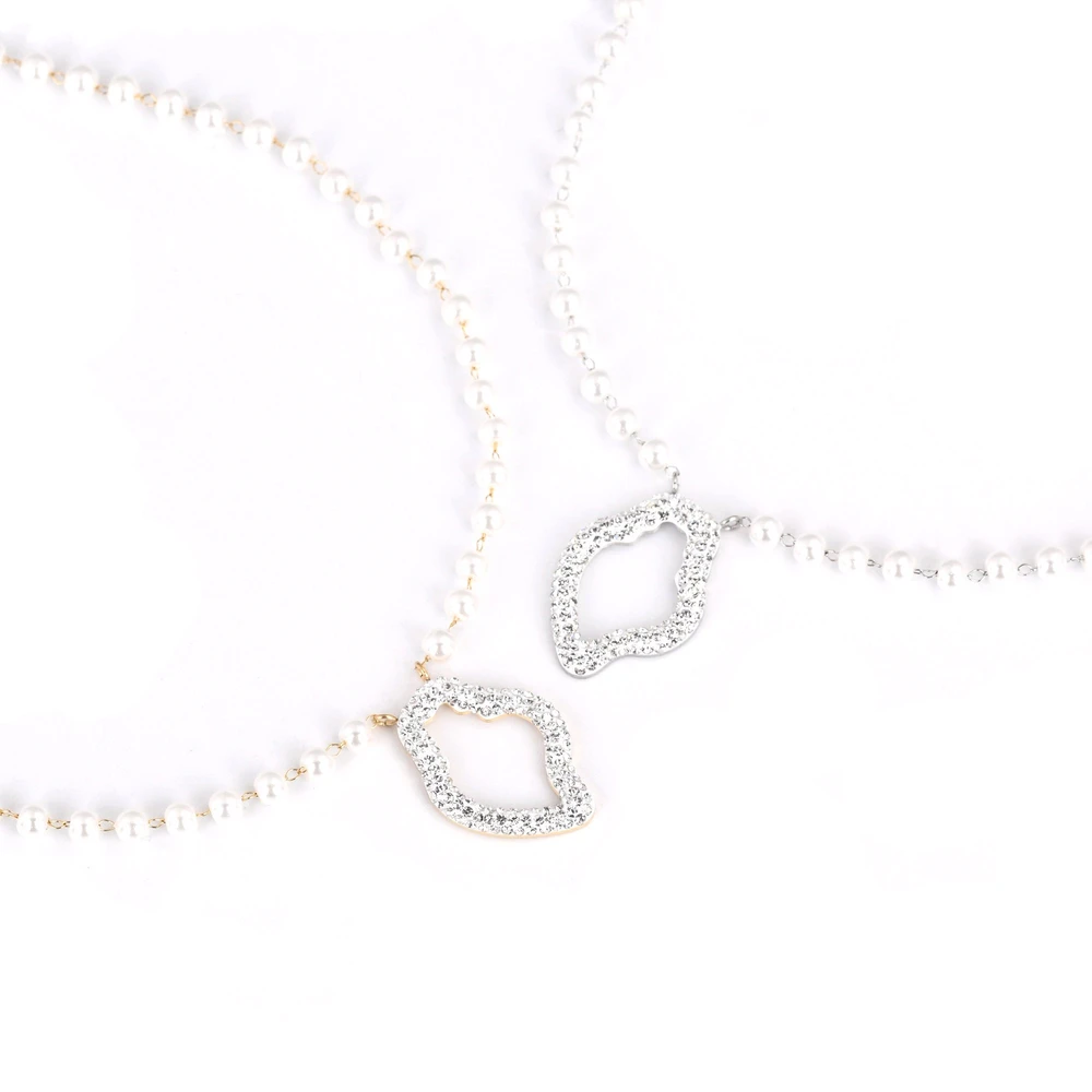 Collana in acciaio perle e coração de viana GB