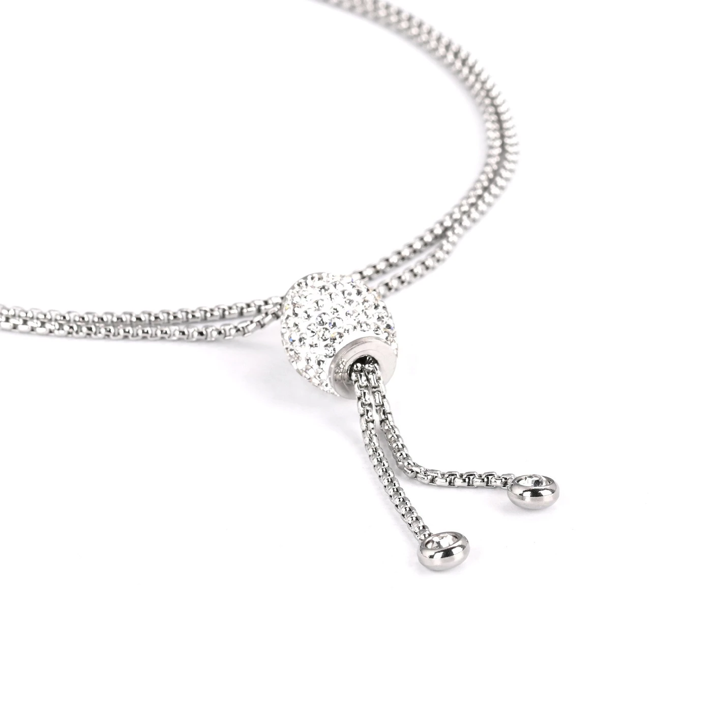 Collana in acciaio lunghi sfera GB