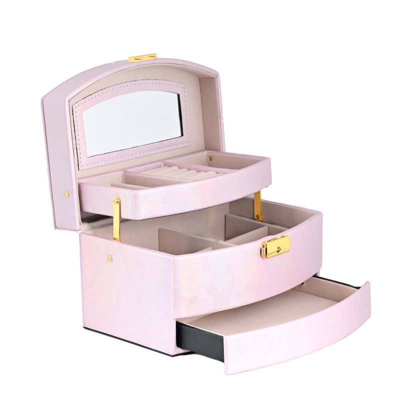 Jewellery box with small mirror GB Jewellery box with small mirror GB