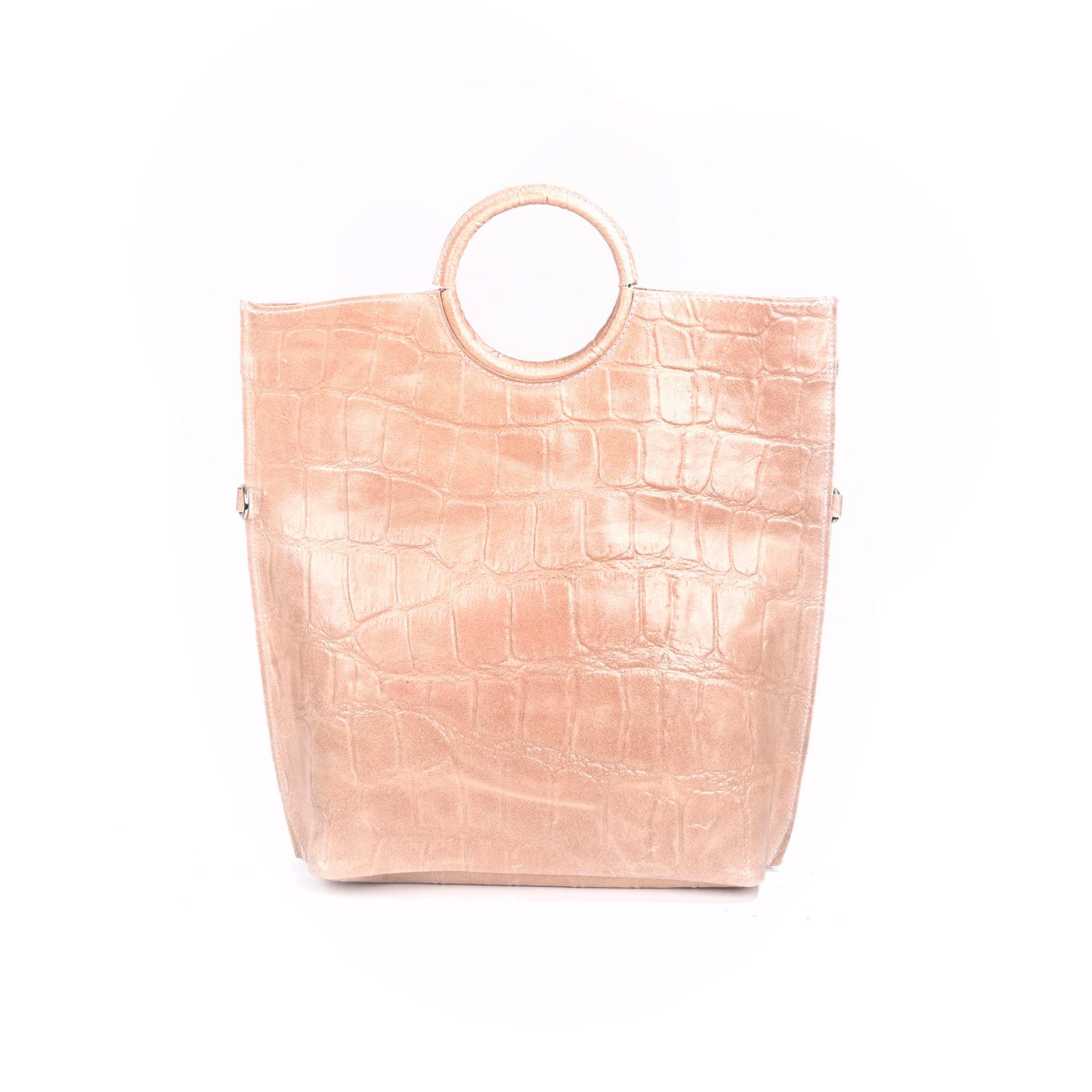 Bolso de piel con textura de cocodrilo GB