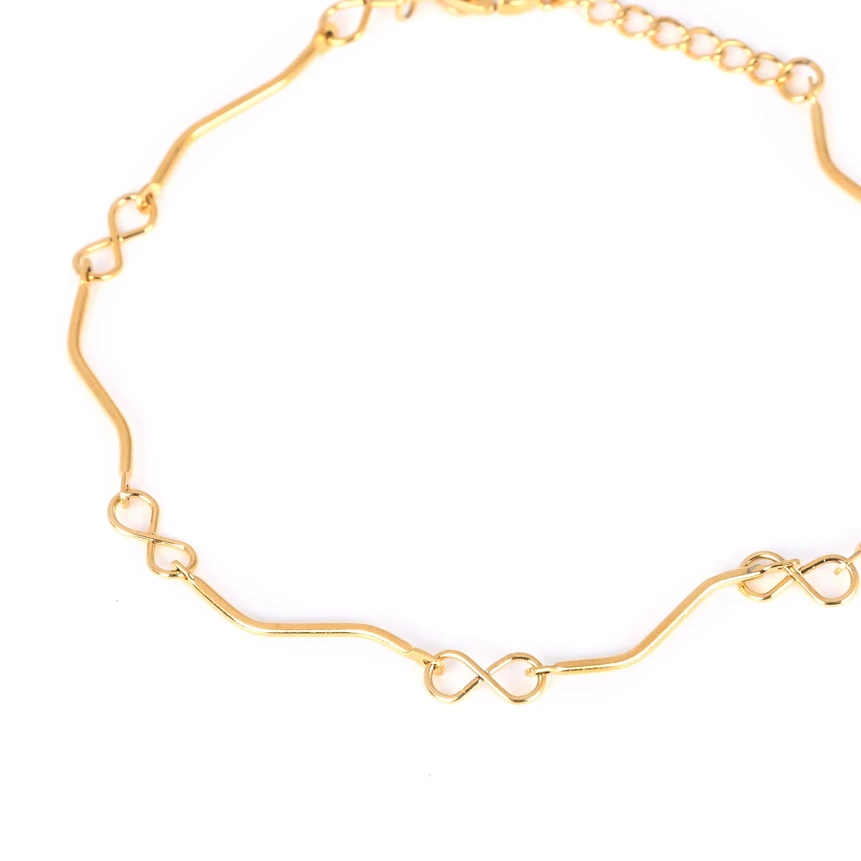 Steel bracelet irregular with infinite GB