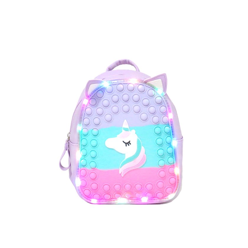 Sac à dos pop it pour enfants avec lumières GB