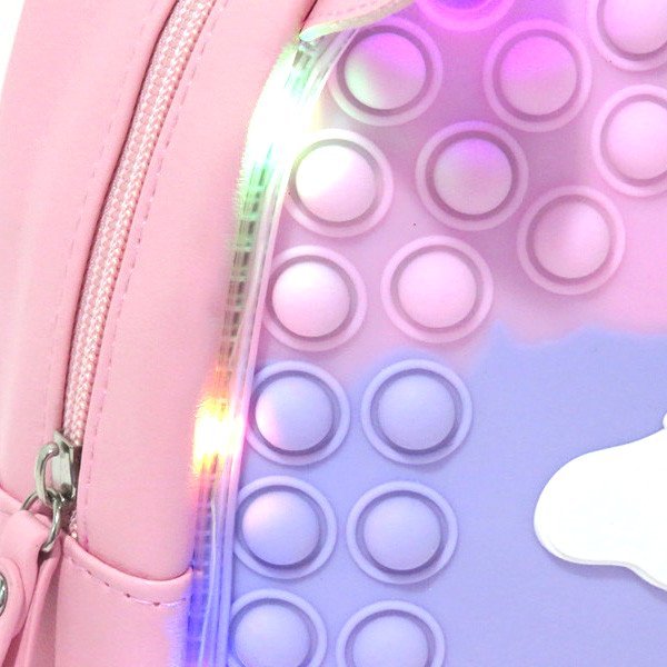 Sac à dos pop it pour enfants avec lumières GB