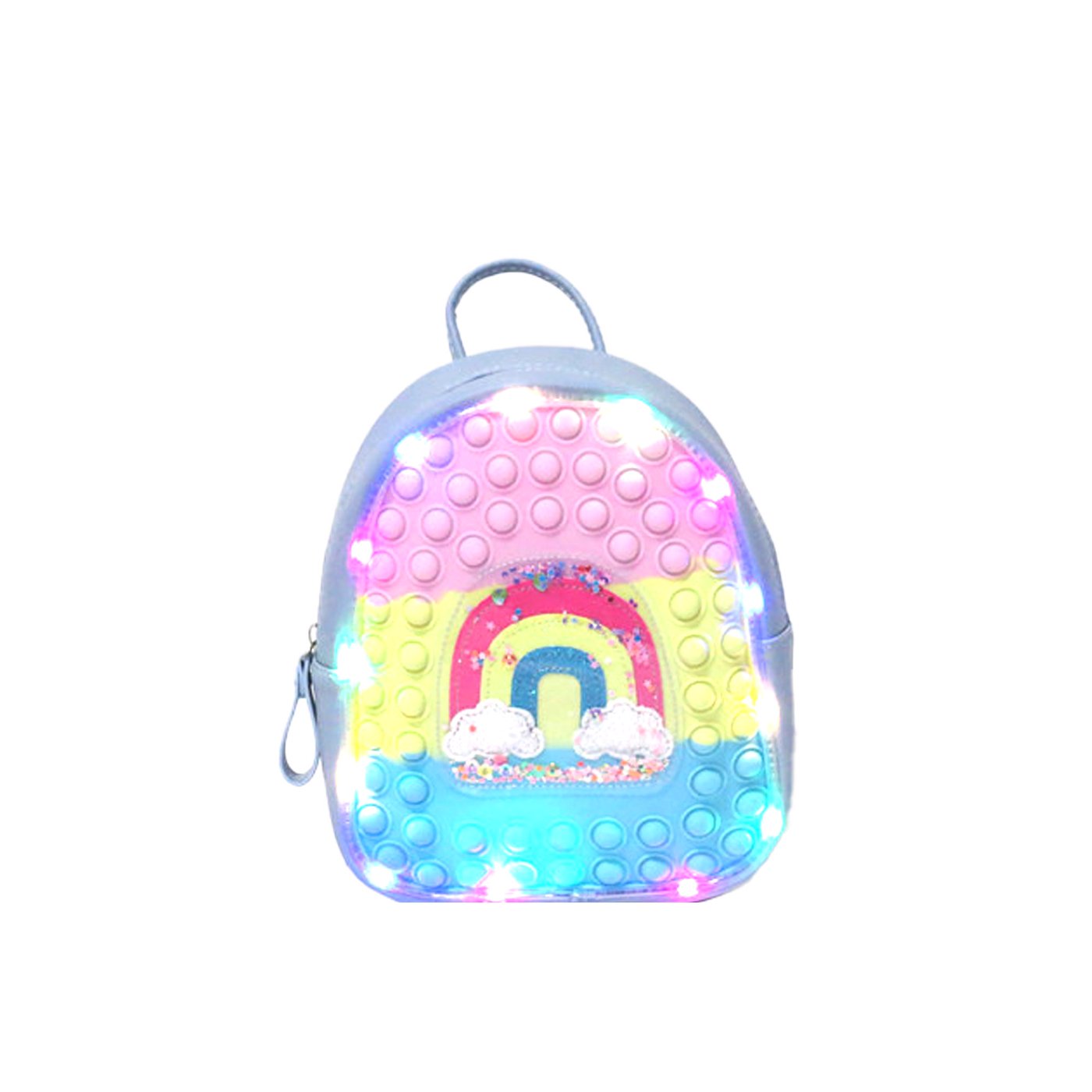 Zaino per bambini arcobaleno e luci GB