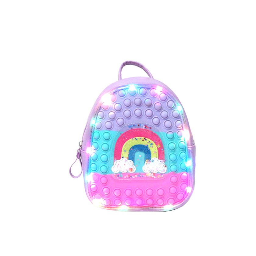Rainbow children's backpack and lights GB