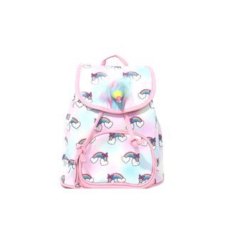 Children's backpack with a rainbow and unicorn print GB