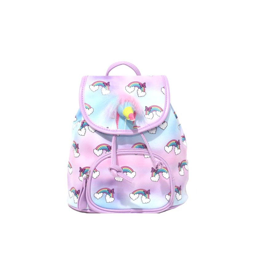 Children's backpack with a rainbow and unicorn print GB
