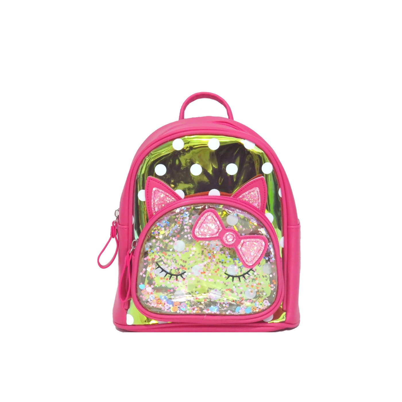 Children\'s backpack with polka dots and outer pocket GB