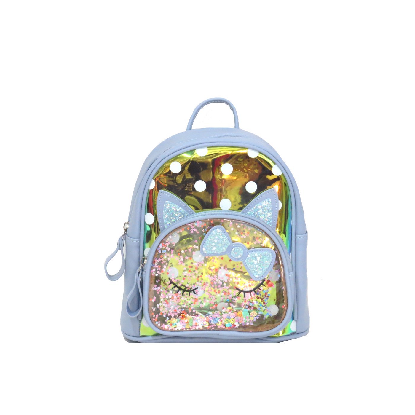 Children\'s backpack with polka dots and outer pocket GB