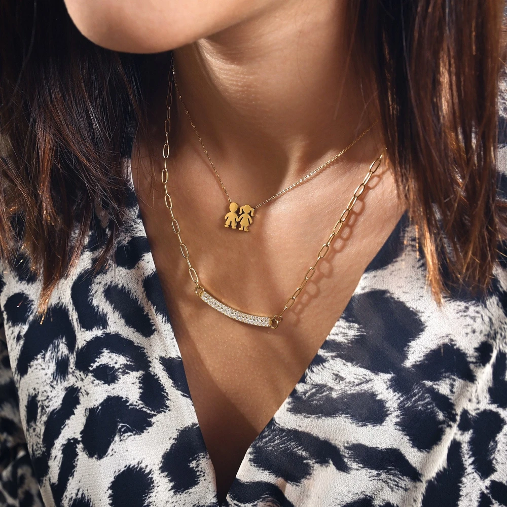 Collar pareja de acero GB