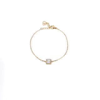 Pulseira em aço pedra quadrada GB