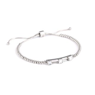 Pulseira em aço trevos madrepérola GB