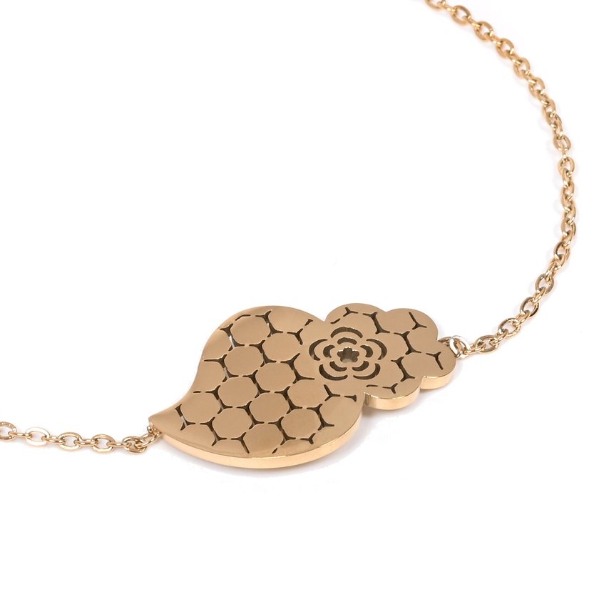 Pulsera en acero coração de viana textura GB