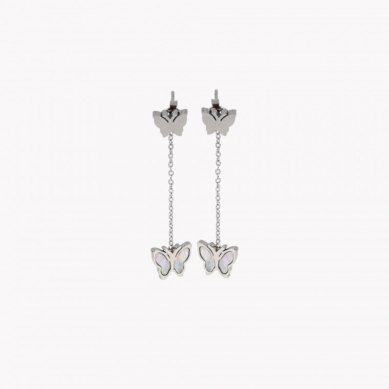 Steel earrings basic butterfly GB