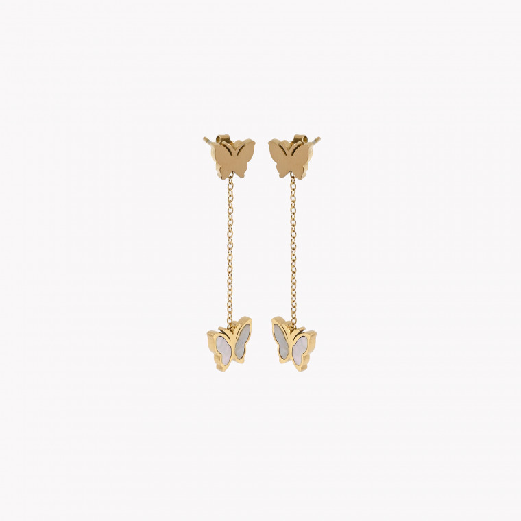 Steel earrings basic butterfly GB