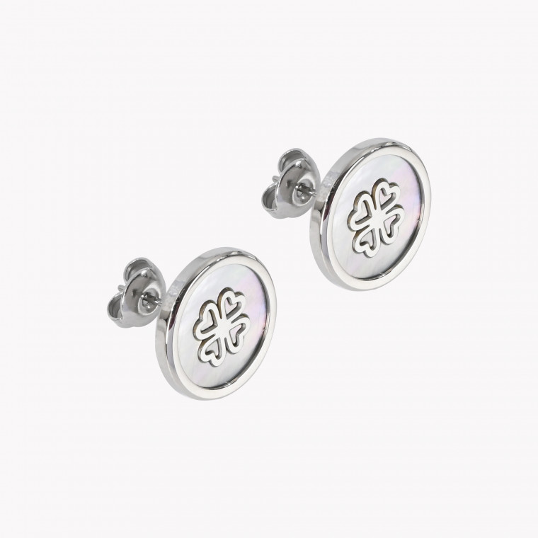 Clover earrings steel bracelet GB