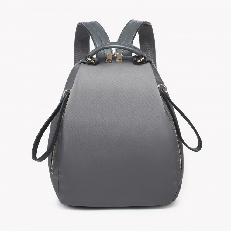 Zippered nylon backpack GB