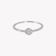 S925 solitaire ring round GB