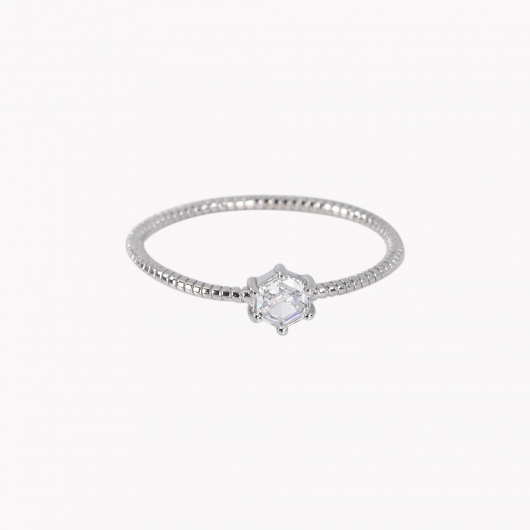 S925 solitaire ring GB