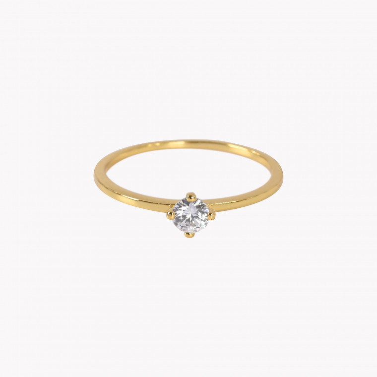 S925 solitaire ring basic GB