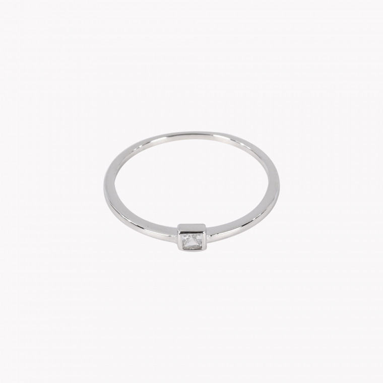 S925 solitaire ring square GB