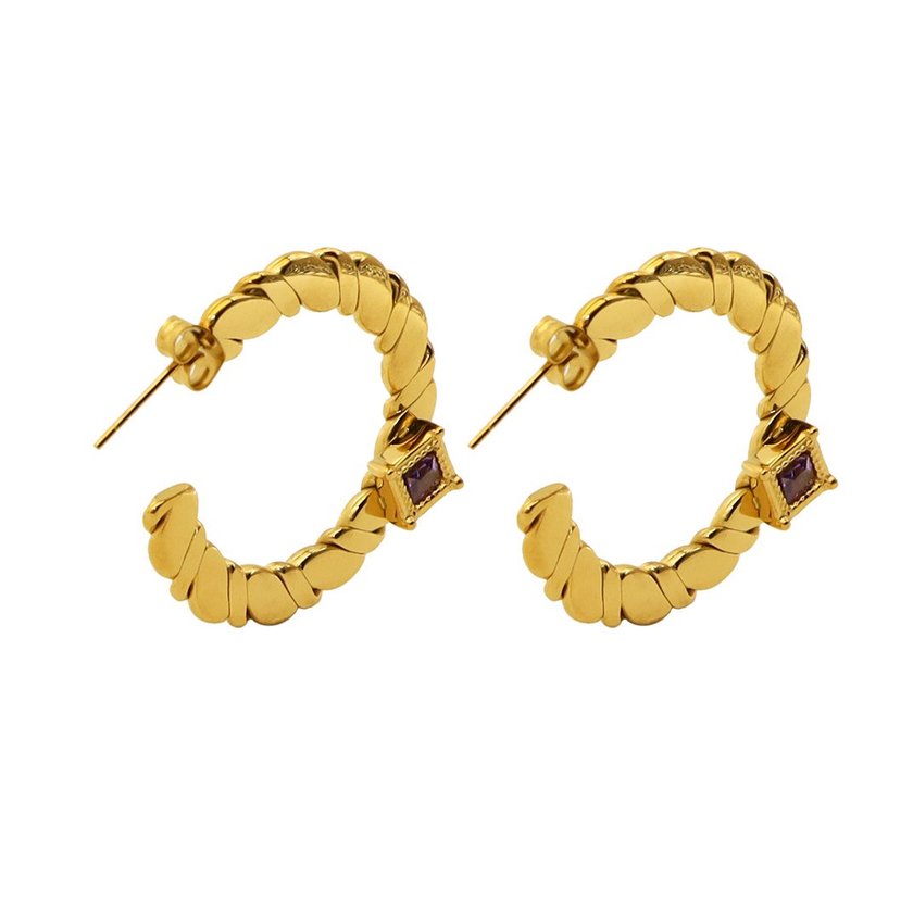 Steel hoops interlaced purple GB