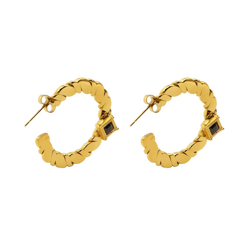 Steel hoops interlaced black GB