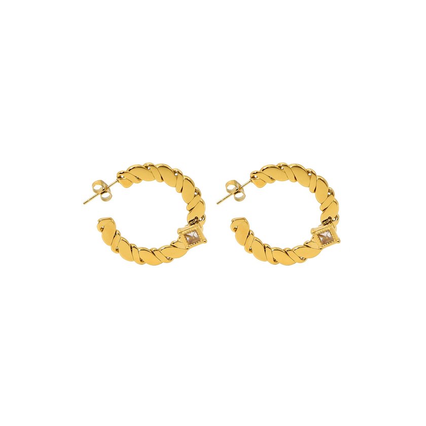Aros en acero entrelazados GB