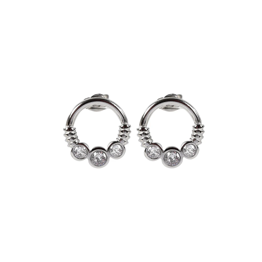 Pendientes en acero redondos GB